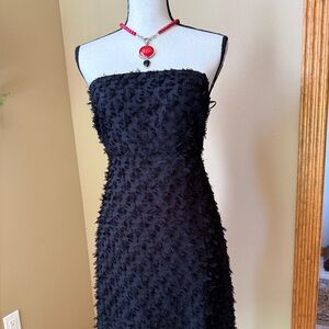 Elegant Black Eyelash Dress